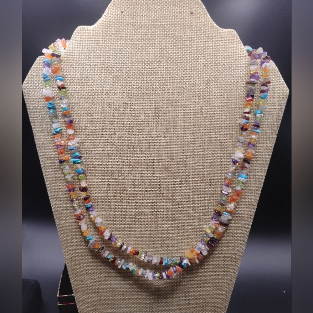 Multi Gemstone Necklace - image 1